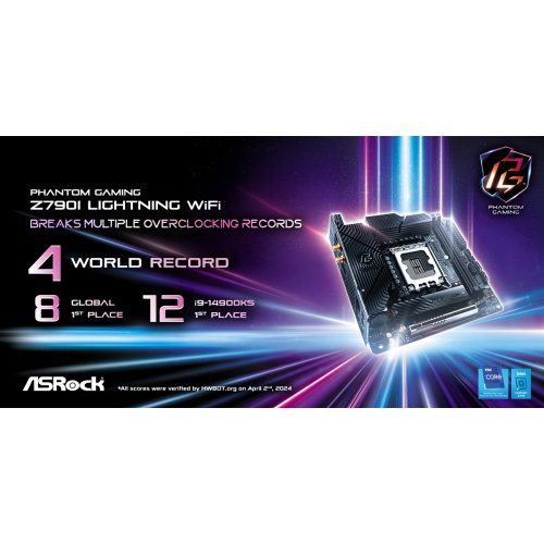 Продати Материнська плата AsRock Z790I Lightning WiFi (s1700, Intel Z790) за Trade-In у інтернет-магазині Телемарт - Київ, Дніпро, Україна фото