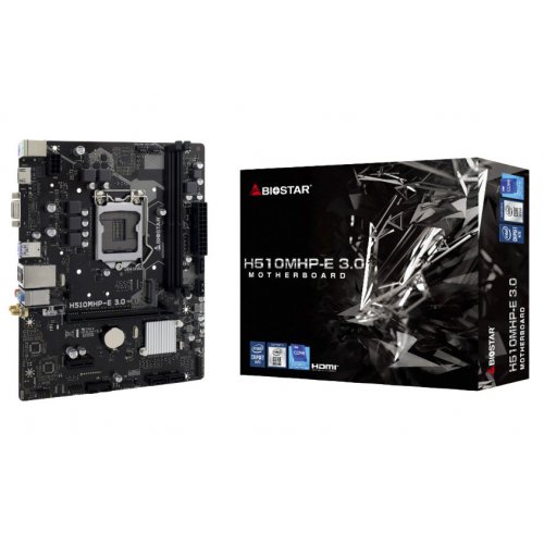 Продать Материнская плата Biostar H510MHP-E 3.0 (s1200, Intel H470) по Trade-In интернет-магазине Телемарт - Киев, Днепр, Украина фото