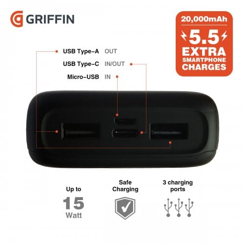 Купить Портативная акустика JBL Charge 5 Blue + Powerbank Griffin 20000mAh (JBLCHARGE5BLUPB) - цена в Харькове, Киеве, Днепре, Одессе
в интернет-магазине Telemart фото