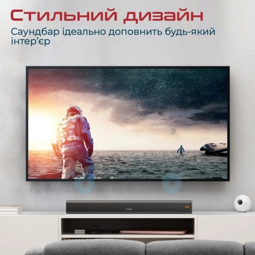 Купить Саундбар Promate StreamBar-30 W 2.1 (streambar-30.black) Black - цена в Харькове, Киеве, Днепре, Одессе
в интернет-магазине Telemart фото