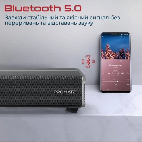 Купити Саундбар Promate CastBar-120 W 2.1 (castbar-120.black) Black - ціна в Києві, Львові, Вінниці, Хмельницькому, Франківську, Україні | інтернет-магазин TELEMART.UA фото