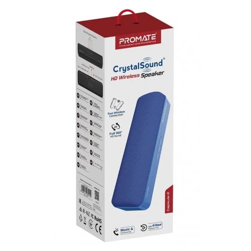 Купити Портативна акустика Promate Capsule-2 6 W (capsule-2.blue) Blue - ціна в Києві, Львові, Вінниці, Хмельницькому, Франківську, Україні | інтернет-магазин TELEMART.UA фото