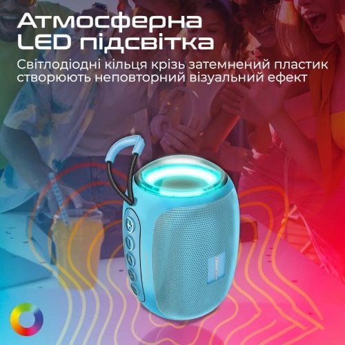 Купить Портативная акустика Promate Capsule-3 5W (capsule-3.blue) Blue - цена в Харькове, Киеве, Днепре, Одессе
в интернет-магазине Telemart фото