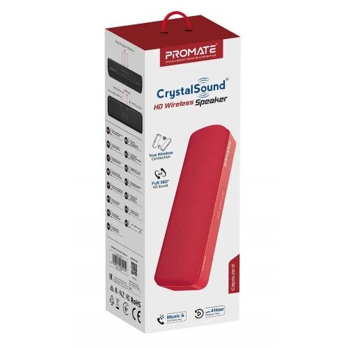 Купить Портативная акустика Promate Capsule-2 6 W (capsule-2.red) Red - цена в Харькове, Киеве, Днепре, Одессе
в интернет-магазине Telemart фото