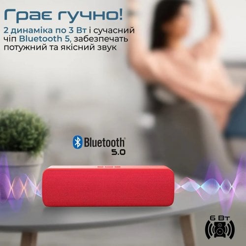 Купити Портативна акустика Promate Capsule-2 6 W (capsule-2.red) Red - ціна в Києві, Львові, Вінниці, Хмельницькому, Франківську, Україні | інтернет-магазин TELEMART.UA фото