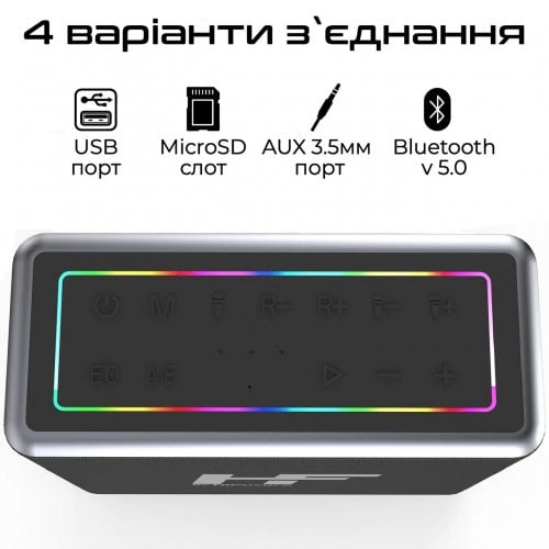 Купити Портативна акустика HiFuture MusicBox 100W (musicbox.black) Black - ціна в Києві, Львові, Вінниці, Хмельницькому, Франківську, Україні | інтернет-магазин TELEMART.UA фото