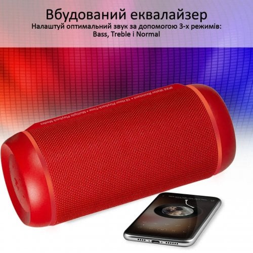 Купить Портативная акустика Promate Silox-Pro 30W (silox-pro.red) Red - цена в Харькове, Киеве, Днепре, Одессе
в интернет-магазине Telemart фото