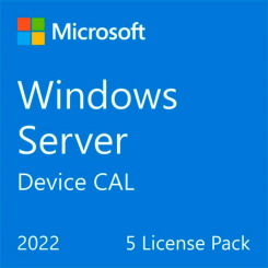Ліцензія доступу Microsoft Windows Server 2022 CAL 5 Device Russian ОЕМ без носія (R18-06439)