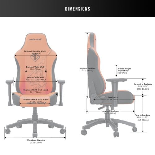 Купити Ігрове крісло Anda Seat Phantom 3 Tiger Edition L (AD18Y-14-OB-PV/C) Orange - ціна в Києві, Львові, Вінниці, Хмельницькому, Франківську, Україні | інтернет-магазин TELEMART.UA фото