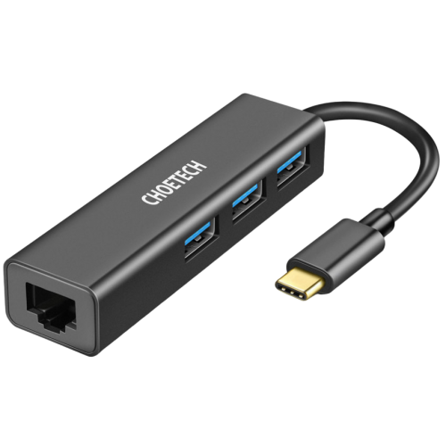 Купить Сетевая карта Choetech USB Type-C (HUB-U02) - цена в Харькове, Киеве, Днепре, Одессе
в интернет-магазине Telemart фото