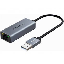 Мережева карта Cabletime USB 2.0 to RJ45 100Mbps 0.15m (CB52G) Space Grey