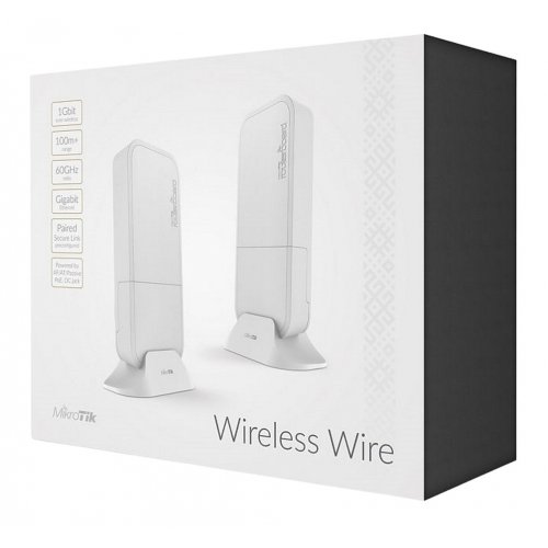 Купить Wi-Fi точка доступа Mikrotik Wireless Wire (2-pack) (RBwAPG-60adkit) - цена в Харькове, Киеве, Днепре, Одессе
в интернет-магазине Telemart фото