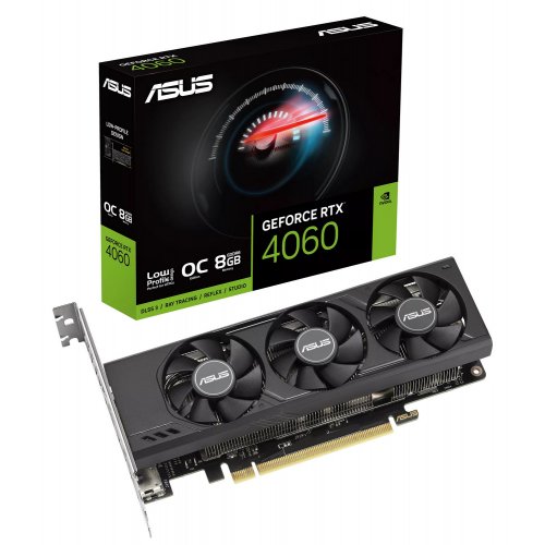 Купить Видеокарта Asus GeForce RTX 4060 LP BRK OC 8192MB (RTX4060-O8G-LP-BRK) с проверкой совместимости: обзор, характеристики, цена в Киеве, Днепре, Одессе, Харькове, Украине | интернет-магазин TELEMART.UA фото