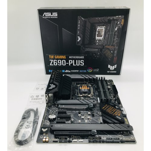 Материнська плата Asus TUF GAMING Z690-PLUS (s1700, Z690) (Відновлено продавцем, 633190) купити з перевіркою сумісності: огляд, характеристики, ціна у Києві, Львові, Вінниці, Хмельницькому, Івано-Франківську, Україні | інтернет-магазин TELEMART.UA фото