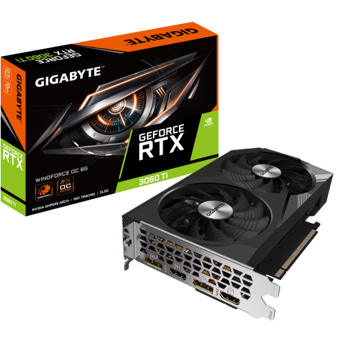 Відеокарта Gigabyte GeForce RTX 3060 TI WindForce OC 8192MB (GV-N306TWF2OC-8GD) (Відновлено продавцем, 633367) купити з перевіркою сумісності: огляд, характеристики, ціна у Києві, Львові, Вінниці, Хмельницькому, Івано-Франківську, Україні | інтернет-магазин TELEMART.UA фото