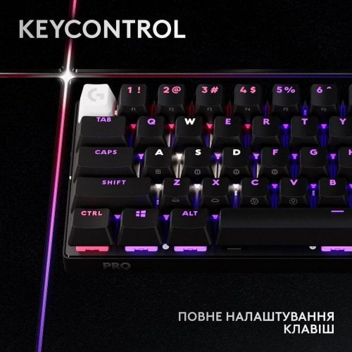 Купить Клавиатура Logitech G PRO X 60 TKL GX Optical Tactile (920-011911) Black - цена в Харькове, Киеве, Днепре, Одессе
в интернет-магазине Telemart фото