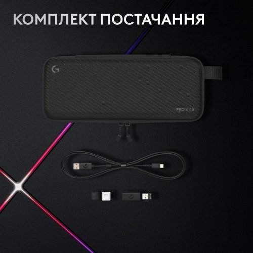 Клавиатура Logitech G PRO X 60 TKL GX Optical Tactile (920-011930) White купить в Украине: Киев, Днепр, Харьков, Одесса  | Низкая цена, отзывы, характеристики от TELEMART фото
