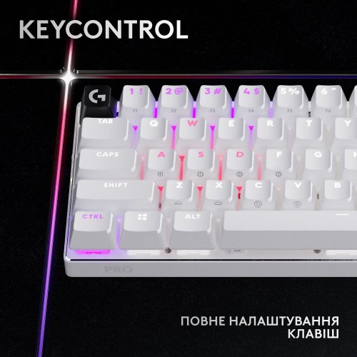 Фото Клавіатура Logitech G PRO X 60 TKL GX Optical Tactile (920-011930) White