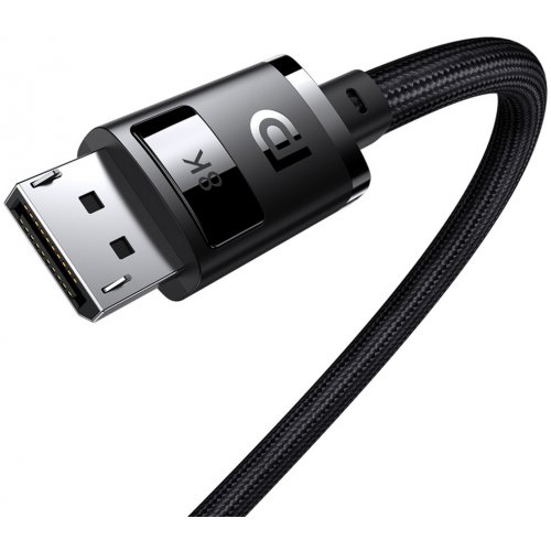 Купити Кабель Baseus High Definition Series DisplayPort to DisplayPort 8K 2m (B00633706111-02) Black - ціна в Києві, Львові, Вінниці, Хмельницькому, Франківську, Україні | інтернет-магазин TELEMART.UA фото