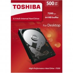 Жорсткий диск Toshiba P300 500GB 64MB 7200RPM 3.5" (HDWD105EZSTA) (Відновлено продавцем, 633502)