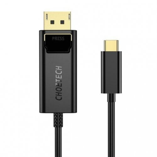 Купити Уцінка кабель Choetech USB Type-C to DisplayPort M/M 4K 1.8m (XCP-1801BK) Black (вскрита упаковка, 634102) - ціна в Києві, Львові, Вінниці, Хмельницькому, Франківську, Україні | інтернет-магазин TELEMART.UA фото