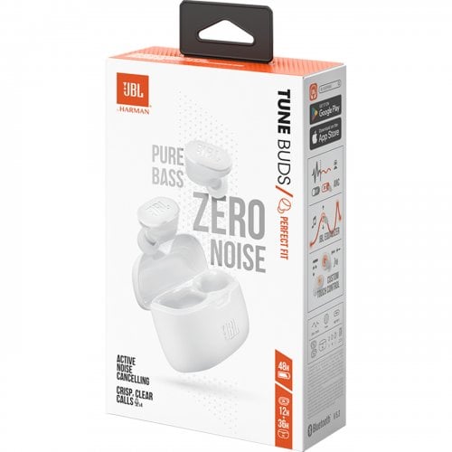 Купить Наушники JBL Tune Buds (JBLTBUDSWHT) White - цена в Харькове, Киеве, Днепре, Одессе
в интернет-магазине Telemart фото