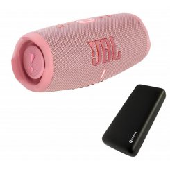 Портативная акустика JBL Charge 5 Pink + Powerbank Griffin 20000mAh (JBLCHARGE5PINKPB)