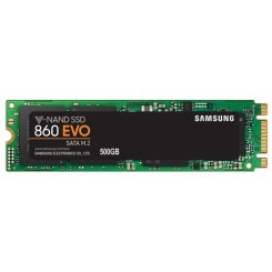 Ssd-диск Samsung 860 EVO V-NAND MLC 500GB M.2 (2280 SATA) (MZ-N6E500BW) (Відновлено продавцем, 634487)