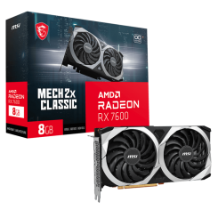 Відеокарта MSI Radeon RX 7600 MECH 2X CLASSIC OC 8192MB (RX 7600 MECH 2X CLASSIC 8G OC) (Відновлено продавцем, 634545)