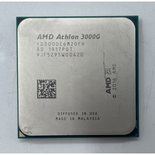Купить Процессор AMD Athlon 3000G 3.5GHz 4MB sAM4 Tray (YD3000C6M2OFH) (Восстановлено продавцом, 634752) с проверкой совместимости: обзор, характеристики, цена в Киеве, Днепре, Одессе, Харькове, Украине | интернет-магазин TELEMART.UA фото