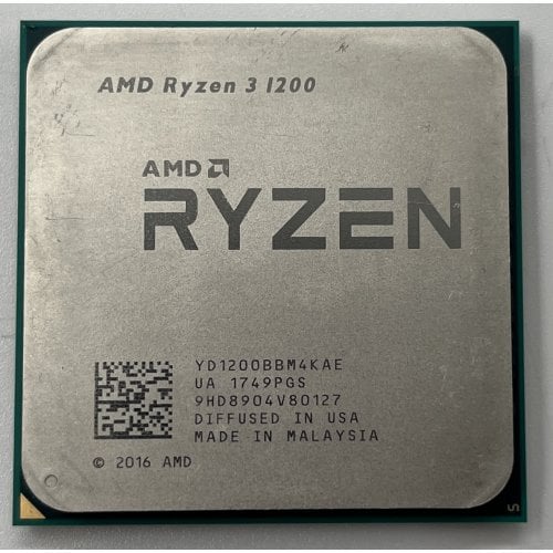 Купить Процессор AMD Ryzen 3 1200 3.1(3.4)GHz sAM4 Tray (YD1200BBM4KAE) (Восстановлено продавцом, 634884) с проверкой совместимости: обзор, характеристики, цена в Киеве, Днепре, Одессе, Харькове, Украине | интернет-магазин TELEMART.UA фото