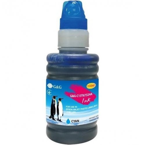 Купить Чернила G&G Epson L800 100ml (G&G-C13T67324A) Cyan - цена в Харькове, Киеве, Днепре, Одессе
в интернет-магазине Telemart фото