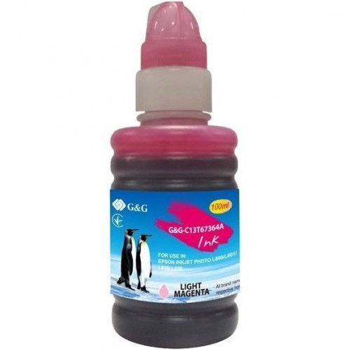 Купити Чорнило G&G Epson L800 100ml (G&G-C13T67364A) Light Magenta - ціна в Києві, Львові, Вінниці, Хмельницькому, Франківську, Україні | інтернет-магазин TELEMART.UA фото