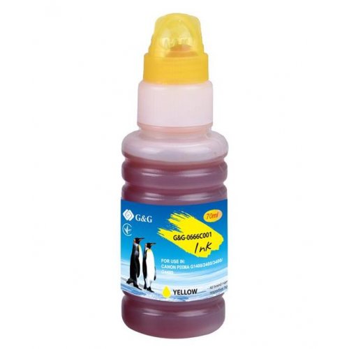 

G&G Canon GI-490 PIXMA G1400/G2400/G3400 70ml (G&G-0666C001) Yellow