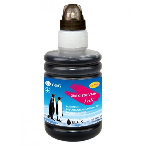 Купить Чернила G&G Epson L4150/L4160 127ml (G&G-C13T03V14A) Black - цена в Харькове, Киеве, Днепре, Одессе
в интернет-магазине Telemart фото