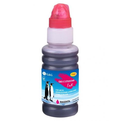 Купити Чорнило G&G Epson L4150/L4160 70ml (G&G-C13T03V34A) Magenta - ціна в Києві, Львові, Вінниці, Хмельницькому, Франківську, Україні | інтернет-магазин TELEMART.UA фото