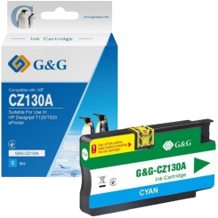 Картридж G&G HP Designjet T120/T520 ePrinter (G&G-CZ130A) Cyan