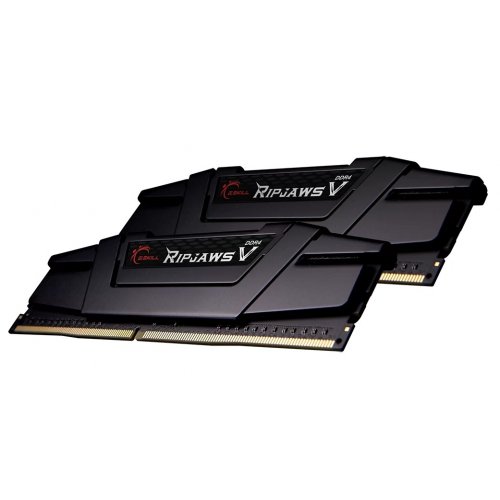 ОЗП G.Skill DDR4 32GB (2x16GB) 4000Mhz Ripjaws V Black (F4-4000C16D-32GVK) купити з перевіркою сумісності: огляд, характеристики, ціна у Києві, Львові, Вінниці, Хмельницькому, Івано-Франківську, Україні | інтернет-магазин TELEMART.UA фото