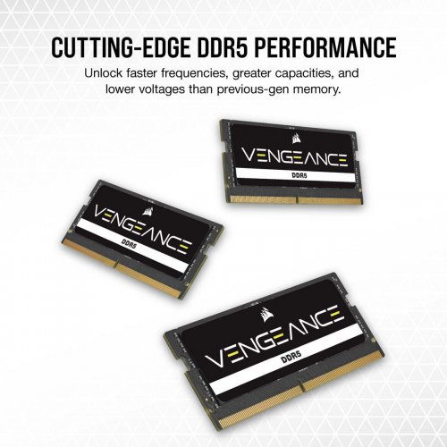 Продать ОЗУ Corsair SODIMM DDR5 16GB (2x8GB) 4800Mhz Vengeance (CMSX16GX5M2A4800C40) по Trade-In интернет-магазине Телемарт - Киев, Днепр, Украина фото