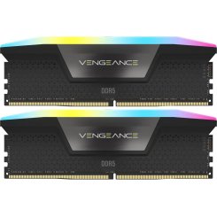 ОЗУ Corsair DDR5 32GB (2x16GB) 6000Mhz Vengeance RGB Black (CMH32GX5M2E6000Z36)