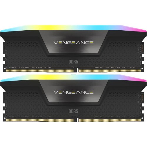 Фото ОЗП Corsair DDR5 32GB (2x16GB) 6000Mhz Vengeance RGB Black (CMH32GX5M2E6000Z36)