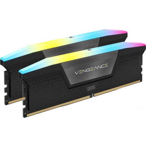 Купить ОЗУ Corsair DDR5 32GB (2x16GB) 6000Mhz Vengeance RGB Black (CMH32GX5M2E6000Z36) с проверкой совместимости: обзор, характеристики, цена в Киеве, Днепре, Одессе, Харькове, Украине | интернет-магазин TELEMART.UA фото