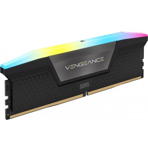 Photo RAM Corsair DDR5 32GB (2x16GB) 6000Mhz Vengeance RGB Black (CMH32GX5M2E6000Z36)