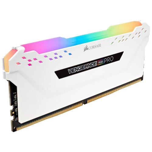 Купить ОЗУ Corsair DDR4 32GB (2x16GB) 3200Mhz Vengeance RGB Pro White (CMW32GX4M2E3200C16W) с проверкой совместимости: обзор, характеристики, цена в Киеве, Днепре, Одессе, Харькове, Украине | интернет-магазин TELEMART.UA фото