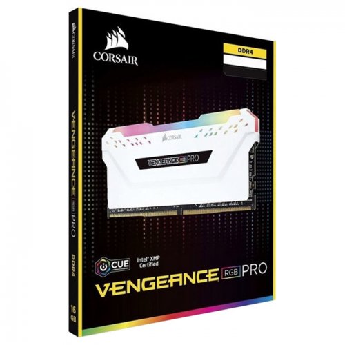 Купить ОЗУ Corsair DDR4 32GB (2x16GB) 3200Mhz Vengeance RGB Pro White (CMW32GX4M2E3200C16W) с проверкой совместимости: обзор, характеристики, цена в Киеве, Днепре, Одессе, Харькове, Украине | интернет-магазин TELEMART.UA фото