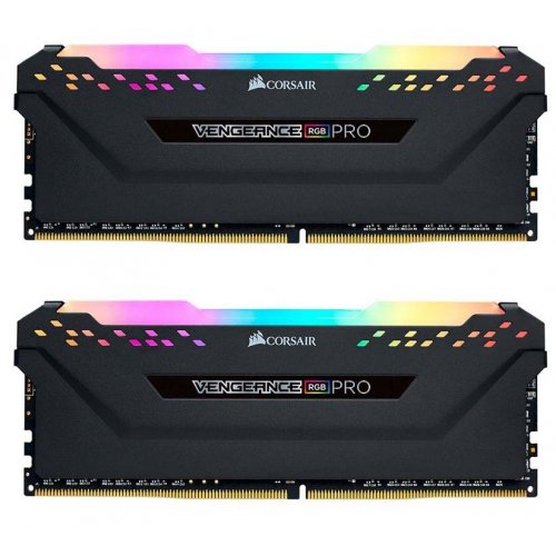 Купить ОЗУ Corsair DDR4 64GB (2x32GB) 3600Mhz Vengeance RGB Pro Black (CMW64GX4M2D3600C18) с проверкой совместимости: обзор, характеристики, цена в Киеве, Днепре, Одессе, Харькове, Украине | интернет-магазин TELEMART.UA фото