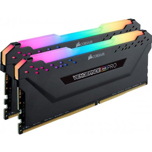 Купить ОЗУ Corsair DDR4 64GB (2x32GB) 3600Mhz Vengeance RGB Pro Black (CMW64GX4M2D3600C18) с проверкой совместимости: обзор, характеристики, цена в Киеве, Днепре, Одессе, Харькове, Украине | интернет-магазин TELEMART.UA фото