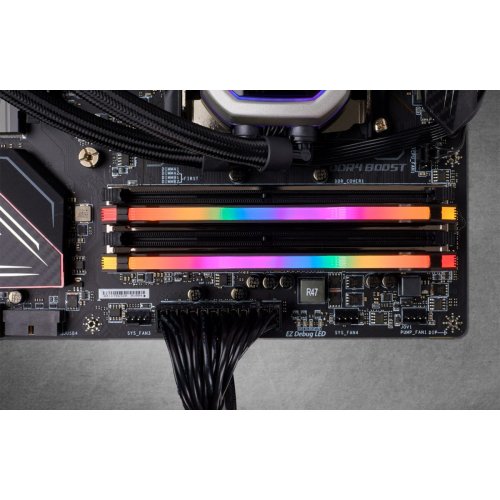 Купить ОЗУ Corsair DDR4 64GB (2x32GB) 3600Mhz Vengeance RGB Pro Black (CMW64GX4M2D3600C18) с проверкой совместимости: обзор, характеристики, цена в Киеве, Днепре, Одессе, Харькове, Украине | интернет-магазин TELEMART.UA фото