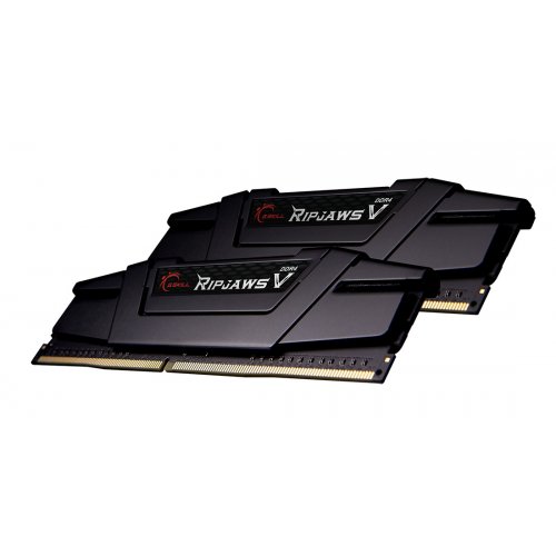 Купить ОЗУ G.Skill DDR4 16GB (2x8GB) 4600Mhz Ripjaws V Black (F4-4600C19D-16GVKE) с проверкой совместимости: обзор, характеристики, цена в Киеве, Днепре, Одессе, Харькове, Украине | интернет-магазин TELEMART.UA фото