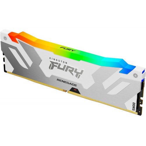 Продать ОЗУ Kingston DDR5 16GB 7600Mhz FURY Renegade RGB Silver/White (KF576C38RWA-16) по Trade-In интернет-магазине Телемарт - Киев, Днепр, Украина фото